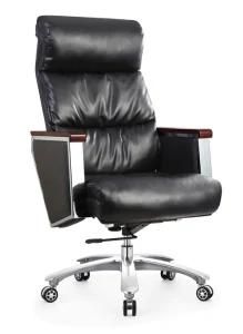 Leather Swivel Office Furniture High Back Chairs A655-1