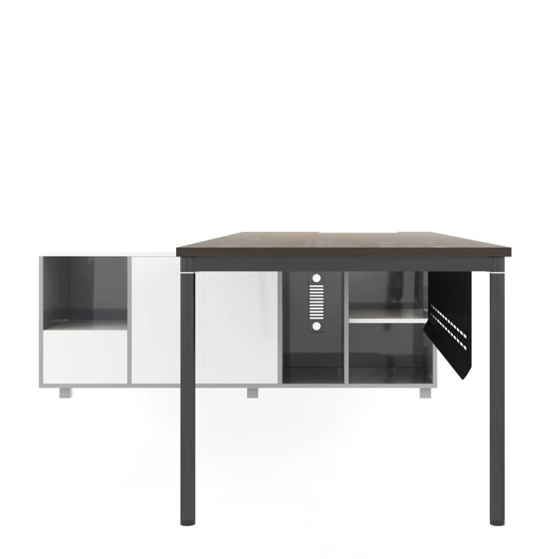 Hardware Table Workstation Home Office Desk Executive Office Table with Pedestal Drawers