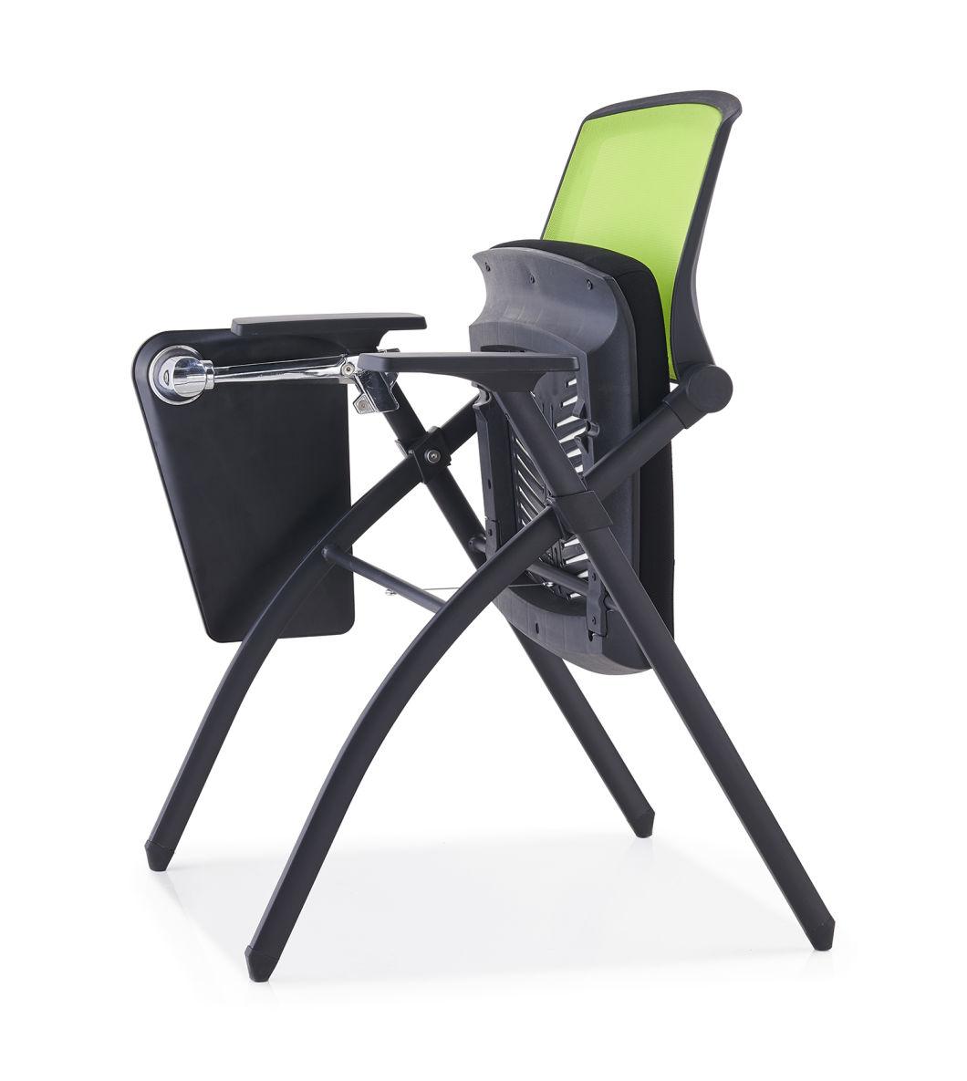 High Quality PP+ Fiber Training Room Chairs Foldable with PU Universal Wheels Training Chairs