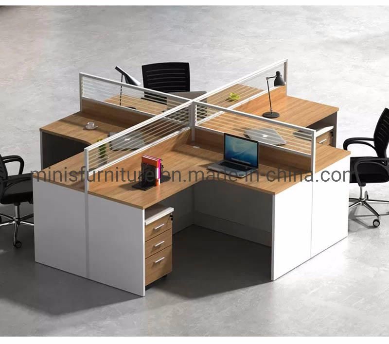 (MN-WS245) Office Furniture Simple Partition Workstation 4 People Modulars