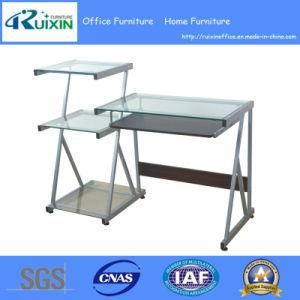Home Office Writing Study Computer Glass Table Desk (RX-8126R)