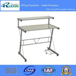 Glass PC Table with Steel Frame (RX-109A)