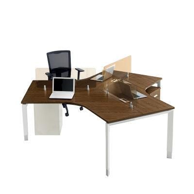 Chinese Wholesale Modular 3 Person Office Workstation Table Cubicle