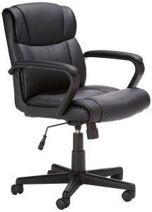 Comfortable Black Furniture MID Back PU Leather Office Chair (LSA-015BK)