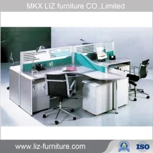Modern 4 Seater Office Partition Cubicle Workstation 2052
