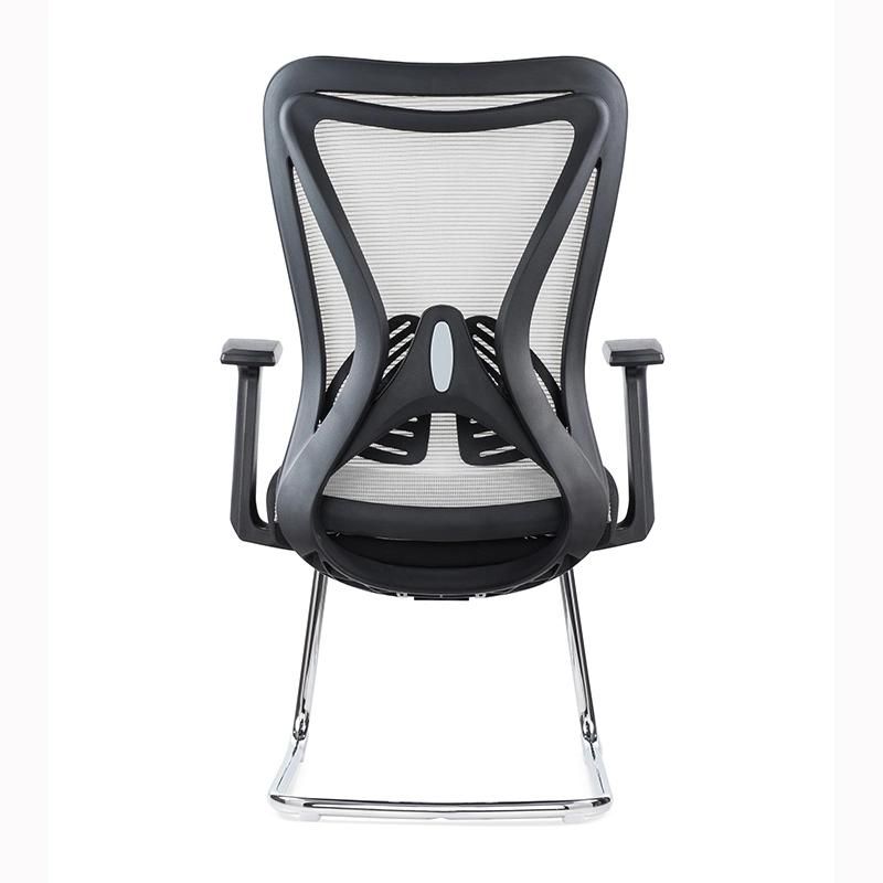 Ergonomic Comfortable Chair Mesh Executive Meeting Office Chair Without Wheels