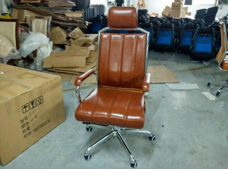 Black Leather Modern Office Chair Manager Office Chair (FOH-8083A)