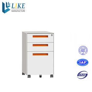 Cheap Steel Office Furniture Metal 3 Drawer Mobile Pedestal File Cabinet