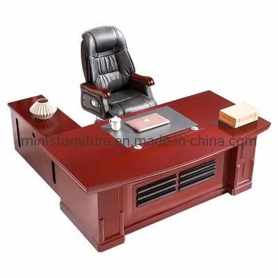 (M-OD1157) 2021 China Factory Latest Office Furniture Leader MDF Desk with Side Cabinet