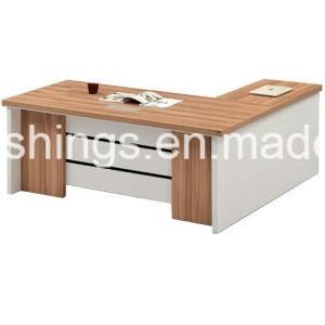 Maple Top White Panel Full Chipboard Structure Office Table