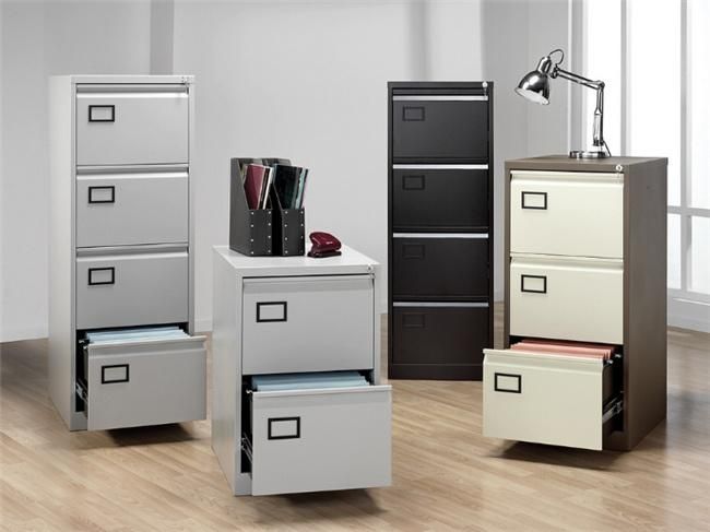 Vertical 4 Drawer Office Steel Cabinet