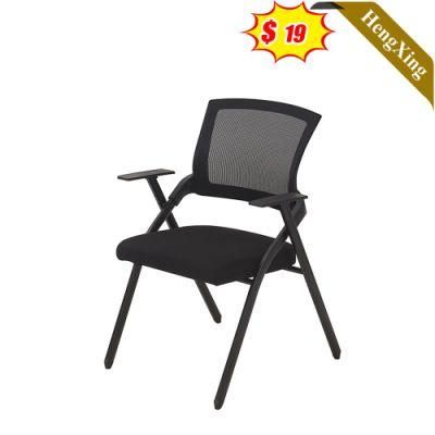 Simple Design Office Furniture Meeting Room Black Fabric Mesh Folding Conference Training Chair