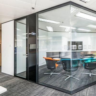 Room Dividers and Walls Frameless Glass Partition Design for Office