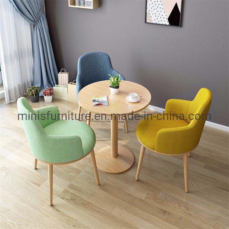 (MN-MCF09) Office/Hotel Lounge/Restaurant Furniture Leisure Synthetic Leather Coffee Chair with Table