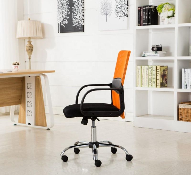 Orange Mesh Office Desk Chair