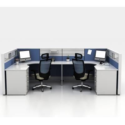 Factory Manufacturer Modern Modular Panel Used Office Workstation for 2 People