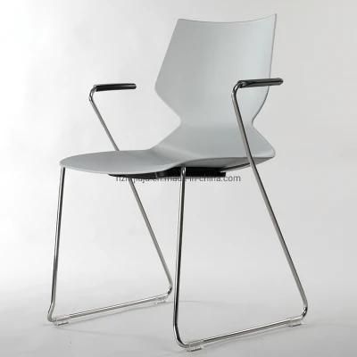 ANSI/BIFMA Standard Stainless Steel Plastic Office Furniture Arm Chair