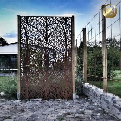 Courtyard Corten Steel Rusty Metal Decorative Screen