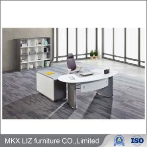 Fashionable White Color Executive Boss Office Desk in High Glossy (9965)