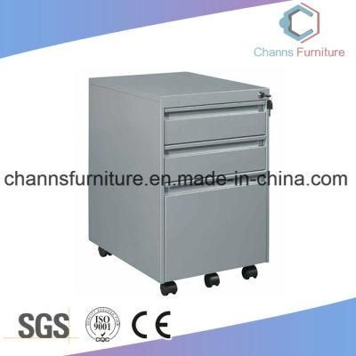 Fireproof Metal Mobile Useful 3 Layers File Cabinet with Casters