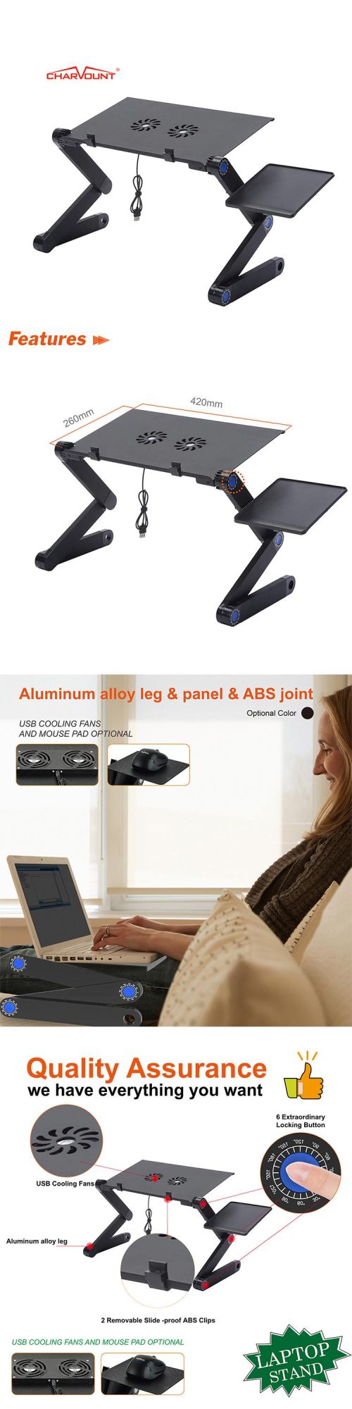 Laptop Table Stand for Sale, Aluminium Alloy Portable Ergonomic Laptop Stand (CT-CDS-3)
