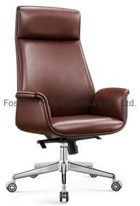 Modern Metal Swivel Leather Meeting Boss Chair for Office