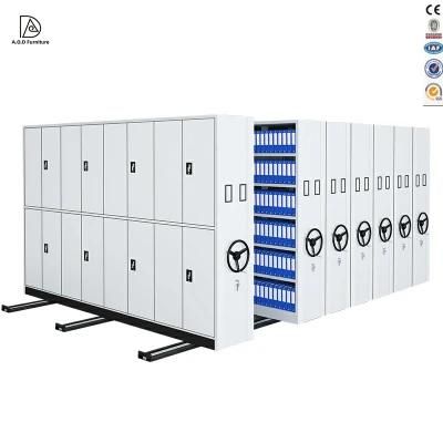 Knock Down Push-Pulling Mobile Shelving Archives Compact Intelligent Filing System