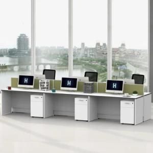 Simple style 6 Seats Straight Office Partition Staff Workstation