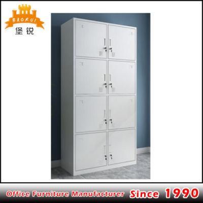 Fas-029 New Design Used Steel School Wardrobe Metal 8 Door Locker