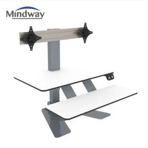 Modern Height Adjustable Sit Stand Desk Converter for Single Monitor