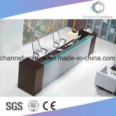 Top Quality Elegant Design L Shape Office Furniture Reception Table