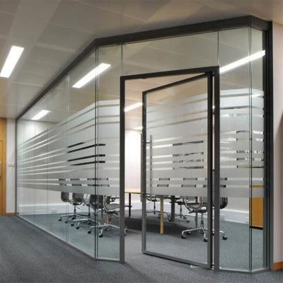 Aluminum Profile Office Space Divider Clear Glass Partition Wall Price