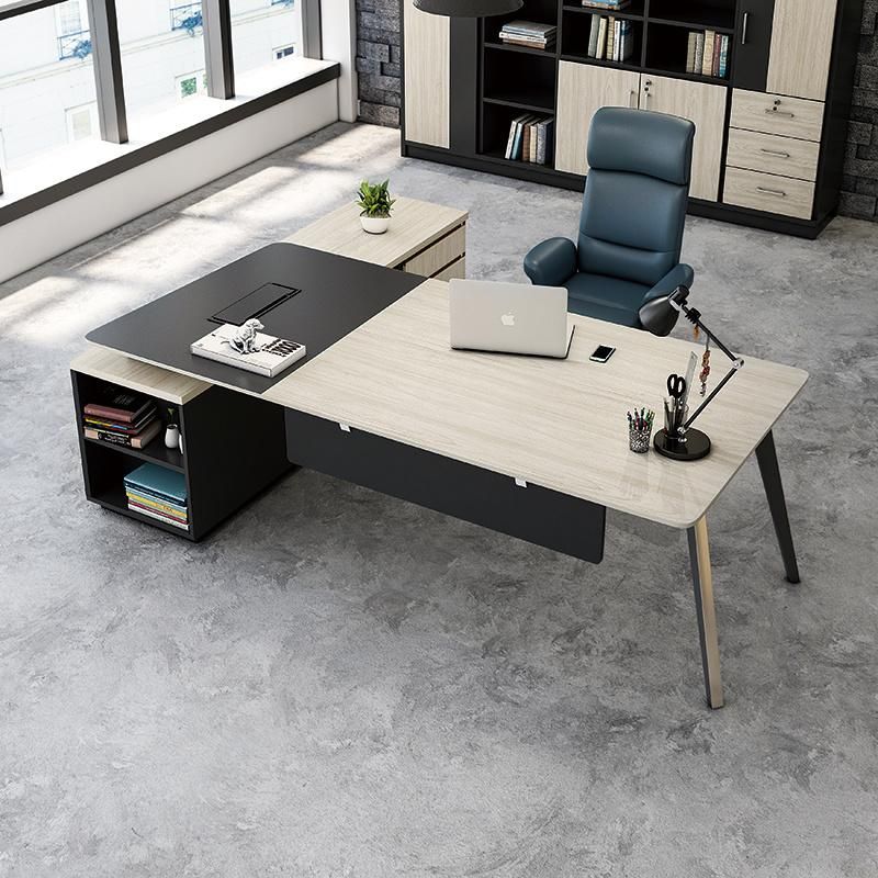 Modern Office Furniture Aluminum Leg Chairman Executive Table Wholesale