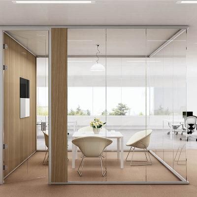 12mm Thickness Tempered Glass Aluminum Frame Demountable Partition
