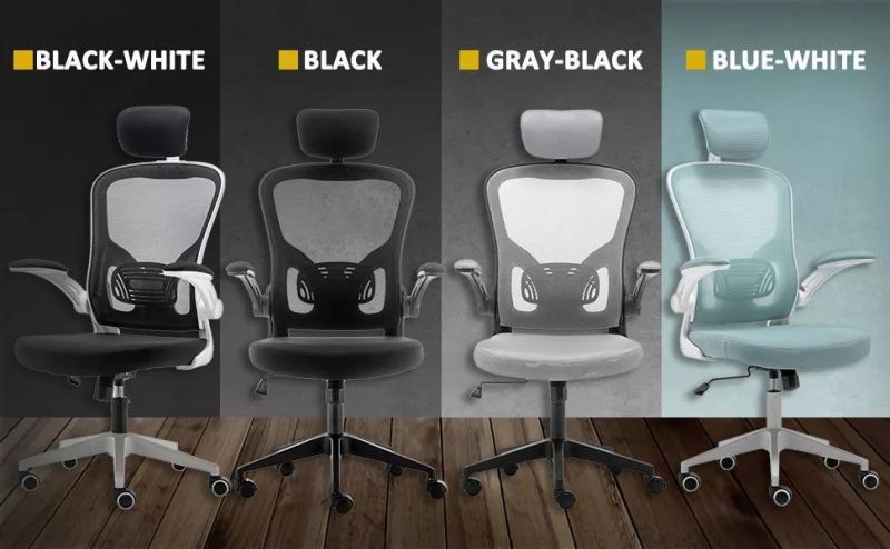 Factory Sales Luxury High Back White Swivel Ergonomics Executive Full Mesh Office Chairs Rolling Gaming Chair for Staff