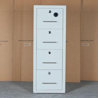 4 Drawer Fireproof File Cabinet Office Cupboard Steel Metal Cabinets