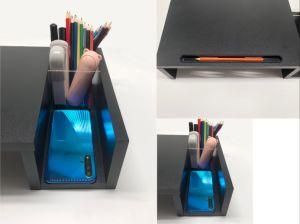 Office Bamboo Wood Monitor Riser Stand Computer Desk
