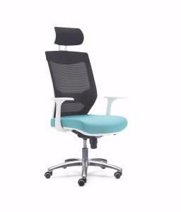 Colors Headrest Black Back Blue Seat Mesh Fabric Swivel Office Chair
