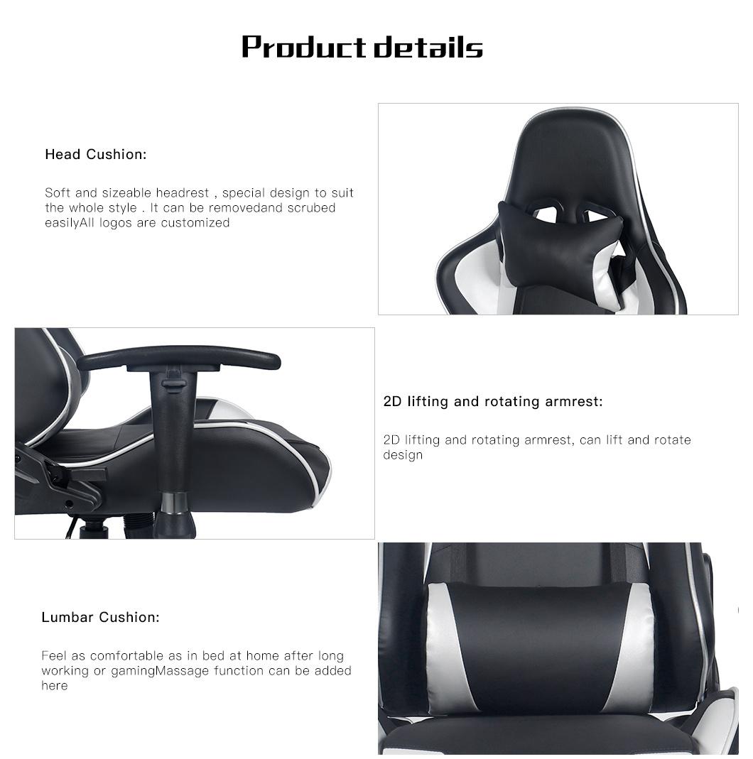 Racer Sport Gaming Chair with Lumbar Support Furniture Red Gamer Chair