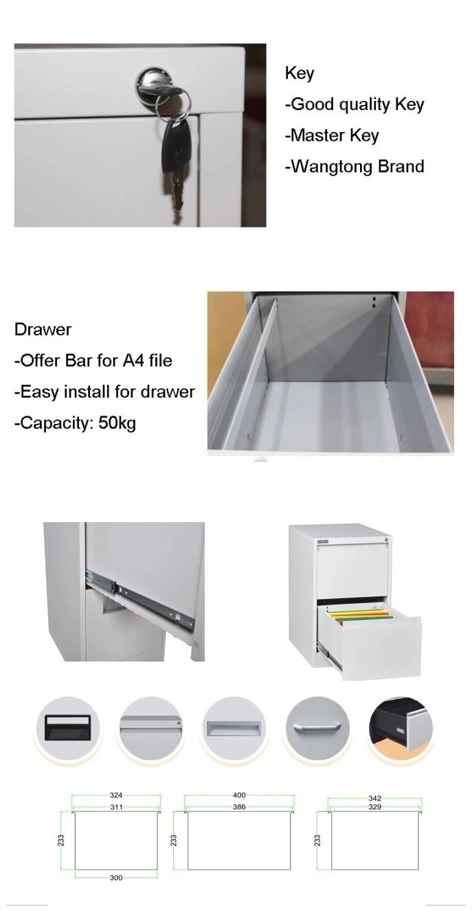 High Performance Customized Storage Metal Office File Steel Almirah Filing with Locker Cabinet