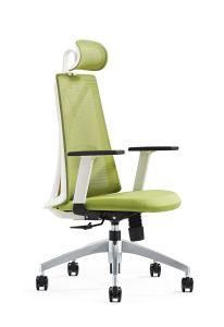 3D Armrest Home Aluminium Base Staff Desk Executive Chair with Castors