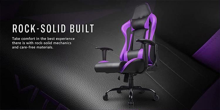 Gaming Chair Black Good Quality PU Computer Racing Chair