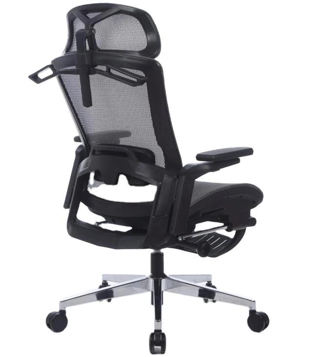 Mesh Modern Ergonomic Swivel Chair with Headrest and Back Coat Hanger