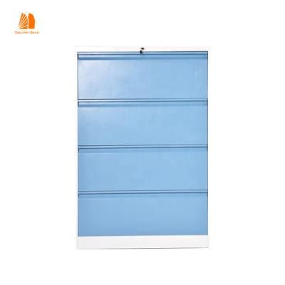 High Quality Colorful Wide 4 Drawer Metal Cabinet