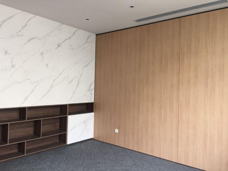 Low Price MDF Office Partition Wall with Magnetic Blinds and Hinged Door
