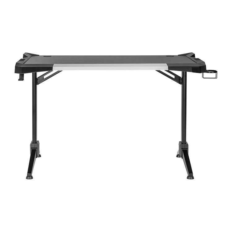 T-Shaped Gamer Gaming Computer Desk Gaming Table with LED Light