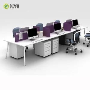 China Top 10 Ultra Modern Import Office Furniture Manufacturers Cluster Office Workstation for 6 Person