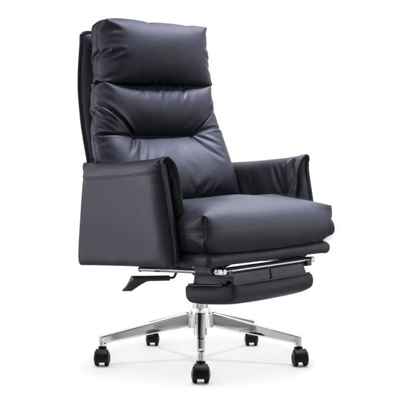 High Quality PU Adjustable Metal Base Boss Swivel Leather Chair