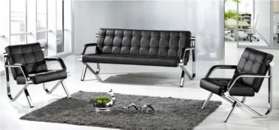 Latest Design Reception Office Comfortablel Lesiure Leather Sofa