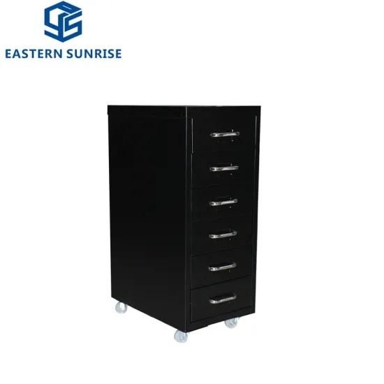 Modern Office Furniture Iron Steel 6 Drawers Filing Cabinet